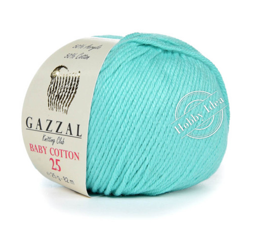 Gazzal Baby Cotton 25 3452 Лазурный
