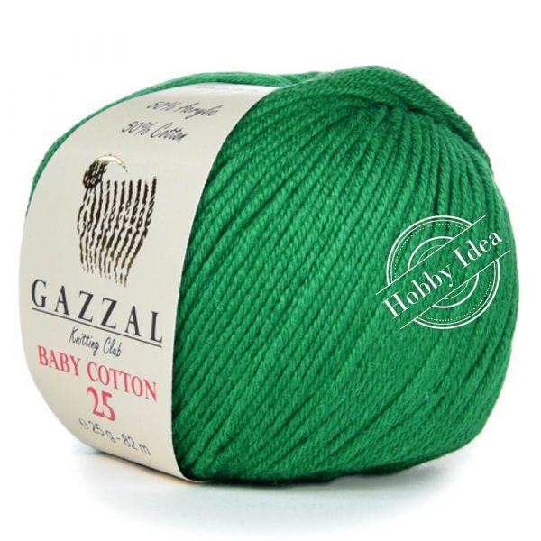 Gazzal Baby Cotton 25 3456 Зелёный из категории Gazzal Baby Cotton 25