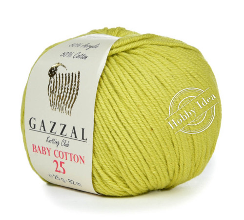 Gazzal Baby Cotton 25 3457 Фисташковый