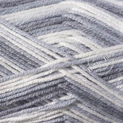 Gazzal Baby Cotton Rainbow 476 Бело-серый