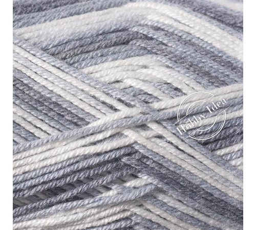 Gazzal Baby Cotton Rainbow 476 Бело-серый
