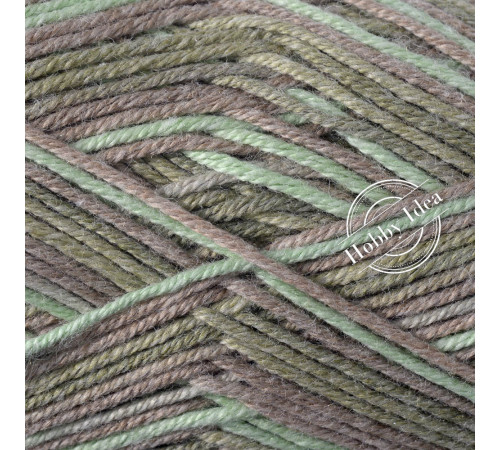 Gazzal Baby Cotton Rainbow 478 Коричнево-зелёный