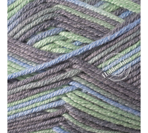 Gazzal Baby Cotton Rainbow 484 Голубо-серо-зелёный