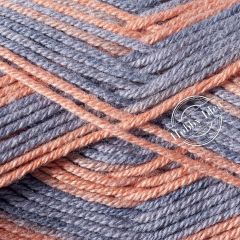 Gazzal Baby Cotton Rainbow 486 Кирпично-серо-голубой