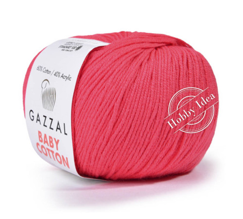 Gazzal Baby Cotton XL 3458 Неоновый коралл