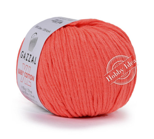 Gazzal Baby Cotton XL 3459 Неоновый алый