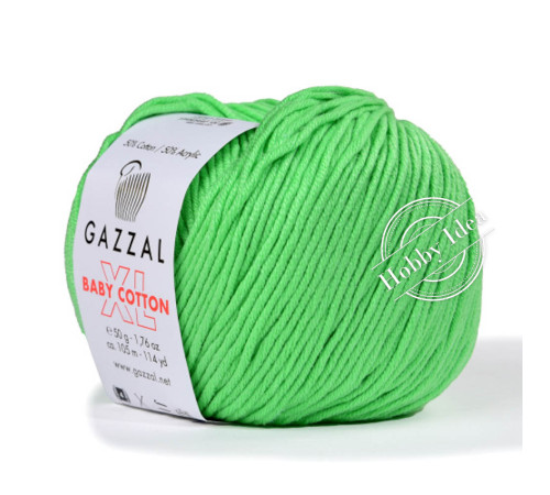 Gazzal Baby Cotton XL 3466 Ярко-зелёный