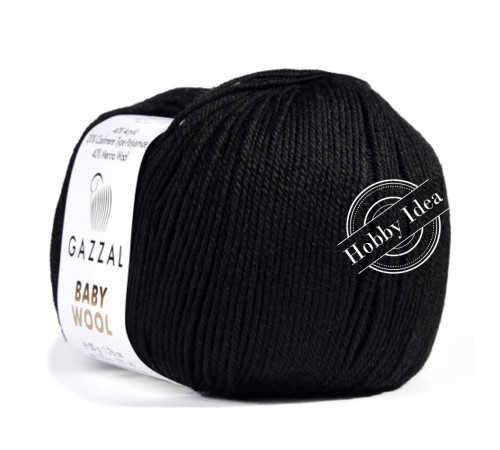 Gazzal Baby Wool 803 Чёрный