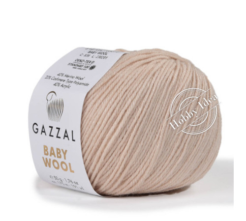 Gazzal Baby Wool 839 Светло-бежевый