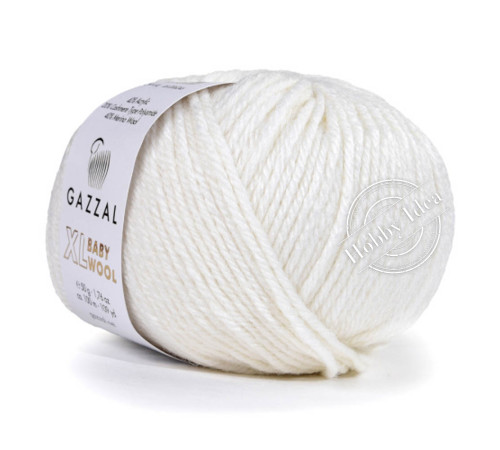 Gazzal Baby Wool XL 801 Белый
