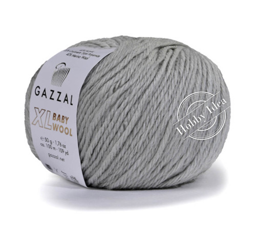 Gazzal Baby Wool XL 817 Светло-серый