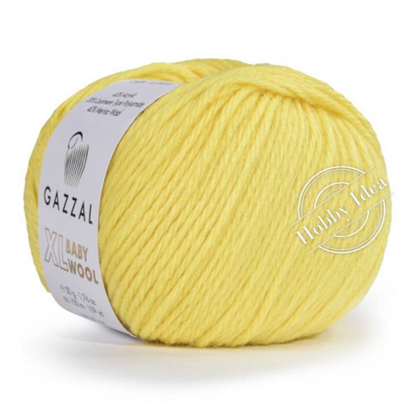 Gazzal Baby Wool XL 833 Светло-жёлтый из категории Gazzal Baby Wool XL