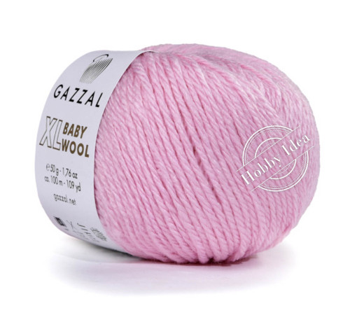 Gazzal Baby Wool XL 836 Бледно-розовый