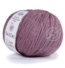 Gazzal Baby Wool XL 843 Пыльная сирень