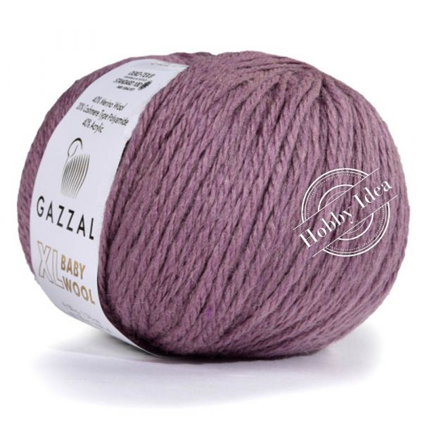 Gazzal Baby Wool XL 843 Пыльная сирень из категории Gazzal Baby Wool XL