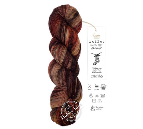 Gazzal Happy Feet 3264 Бежево-коричнево-тёмно-розовый