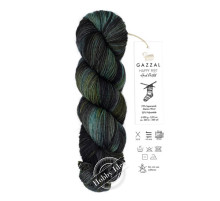 Gazzal Happy Feet 3265 Аквамариново-чёрно-зелёный