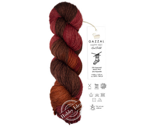 Gazzal Happy Feet 3268 Тёмно-красно-коричневый