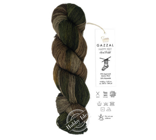 Gazzal Happy Feet 3269 Коричнево-зелёный