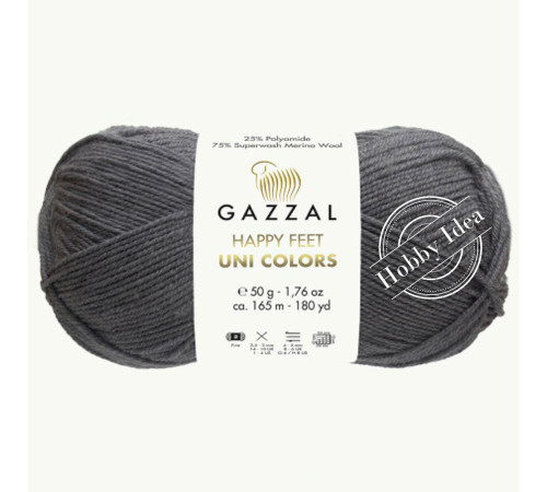 Gazzal Happy Feet Uni Colors 3553 Стальной