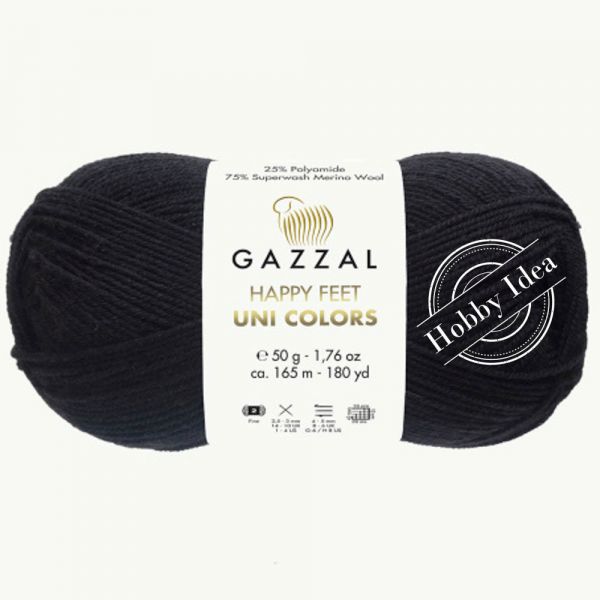 Gazzal Happy Feet Uni Colors 3554 Чёрный из категории Gazzal Happy Feet Uni Colors