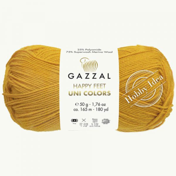 Gazzal Happy Feet Uni Colors 3559 Тёмно-жёлтый из категории Gazzal Happy Feet Uni Colors