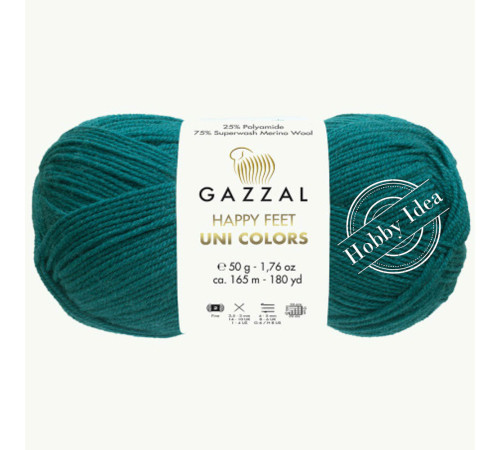 Gazzal Happy Feet Uni Colors 3562 Тёмно-мятный