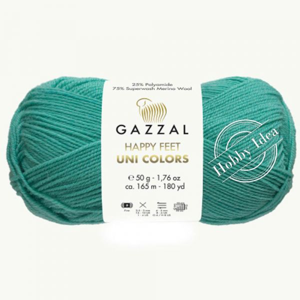 Gazzal Happy Feet Uni Colors 3564 Бирюзовый из категории Gazzal Happy Feet Uni Colors