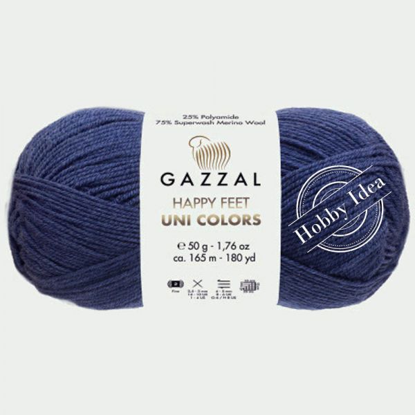 Gazzal Happy Feet Uni Colors 3565 Синий из категории Gazzal Happy Feet Uni Colors