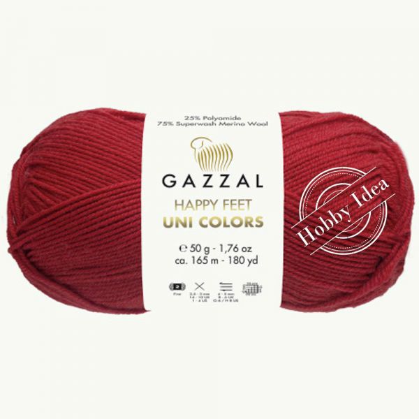 Gazzal Happy Feet Uni Colors 3567 Красный из категории Gazzal Happy Feet Uni Colors