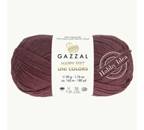 Gazzal Happy Feet Uni Colors 3568 Тёмно-кирпичный