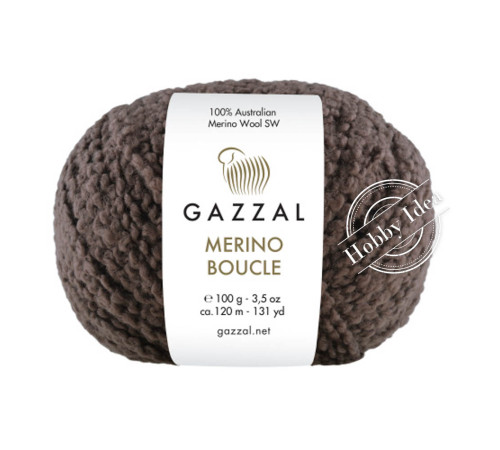 Gazzal Merino Boucle 3763 Шоколад