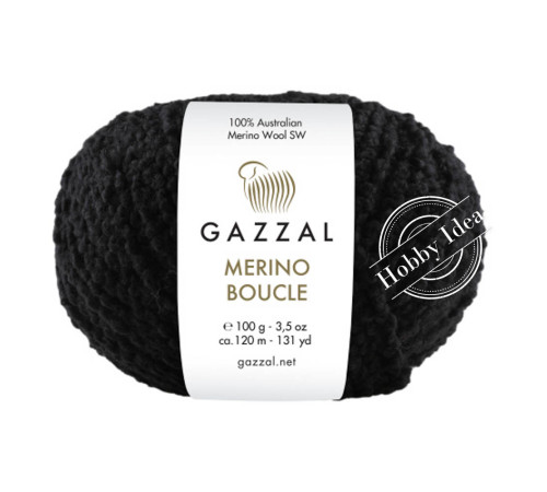 Gazzal Merino Boucle 3766 Черный
