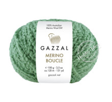 Gazzal Merino Boucle 3769 Зелёный