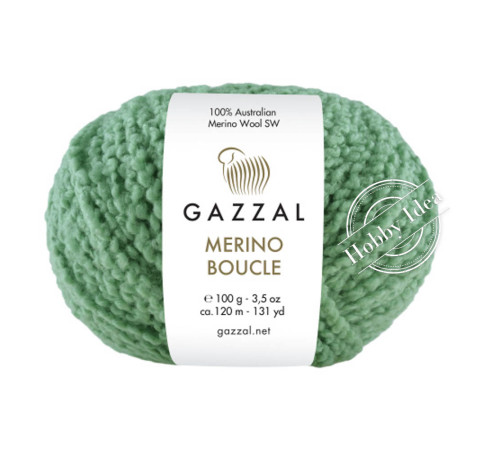 Gazzal Merino Boucle 3769 Зелёный