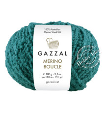Gazzal Merino Boucle 3770 Зеленый петроль