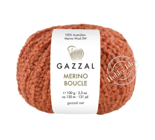 Gazzal Merino Boucle 3774 Рыжий