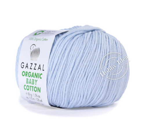 Gazzal Organic Baby Cotton 417 Нежно-голубой