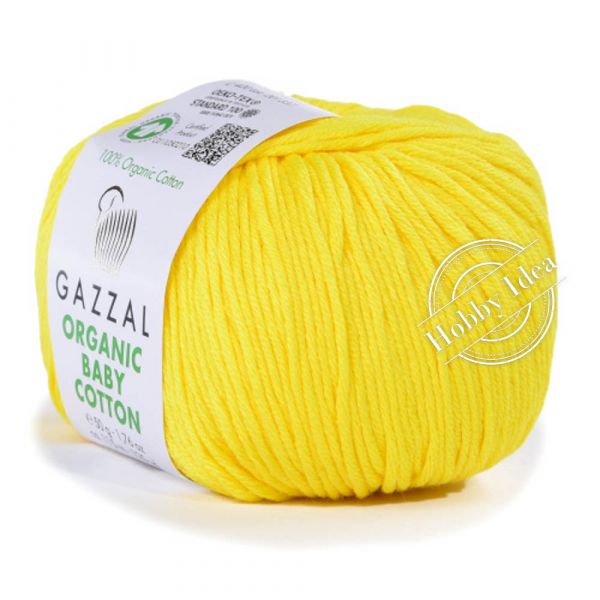 Gazzal Organic Baby Cotton 420 Жёлтый из категории Gazzal Organic Baby Cotton