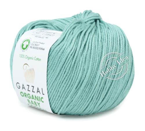 Gazzal Organic Baby Cotton 422 Пыльный аквамарин