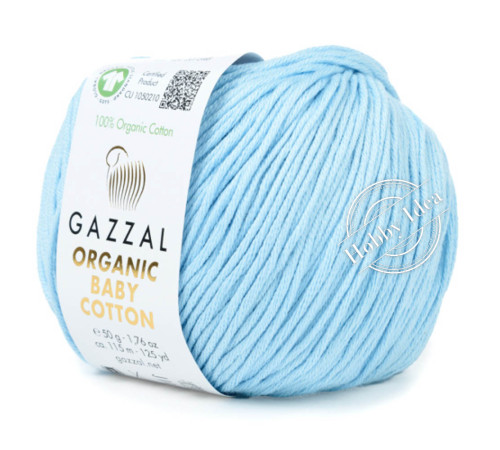Gazzal Organic Baby Cotton 423 Голубой
