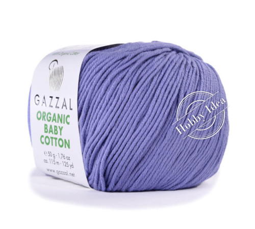 Gazzal Organic Baby Cotton 428 Фиолетово-синий