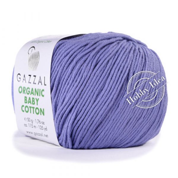 Gazzal Organic Baby Cotton 428 Фиолетово-синий из категории Gazzal Organic Baby Cotton