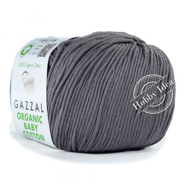 Gazzal Organic Baby Cotton 435 Тёмно-серый из категории Gazzal Organic Baby Cotton