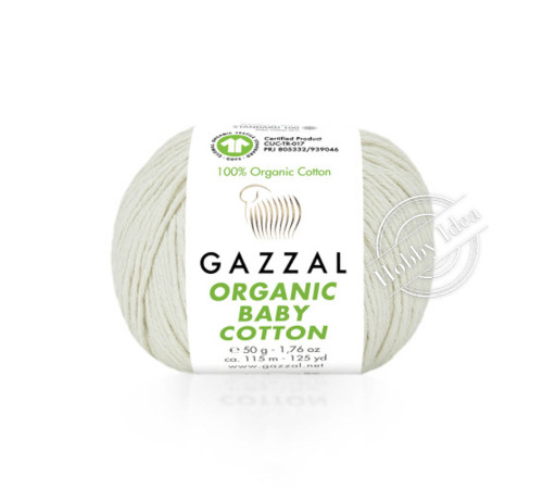 Gazzal Organic Baby Cotton 436 Белое сукно