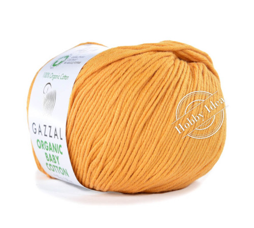 Gazzal Organic Baby Cotton 443 Медовая горчица