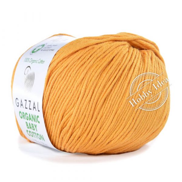 Gazzal Organic Baby Cotton 443 Медовая горчица из категории Gazzal Organic Baby Cotton