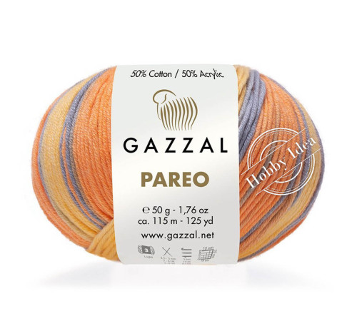 Gazzal Pareo 10420 Оранжево-голубой