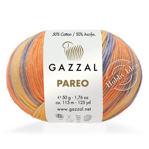 Gazzal Pareo 10420 Оранжево-голубой из категории Gazzal Pareo