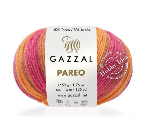 Gazzal Pareo 10426 Розово-морковный